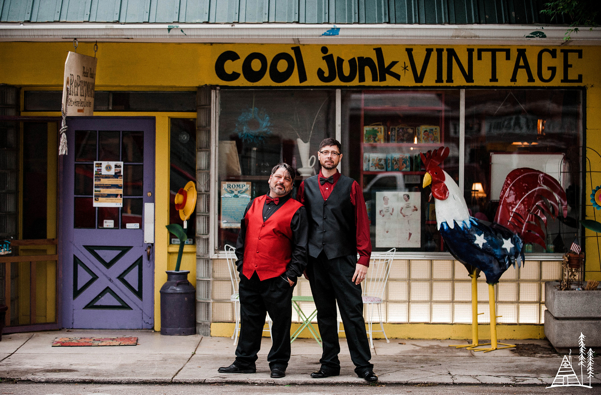 Wayne + Tim / Kentucky Vintage Shop Wedding - Kendra Stanley Mills Photography