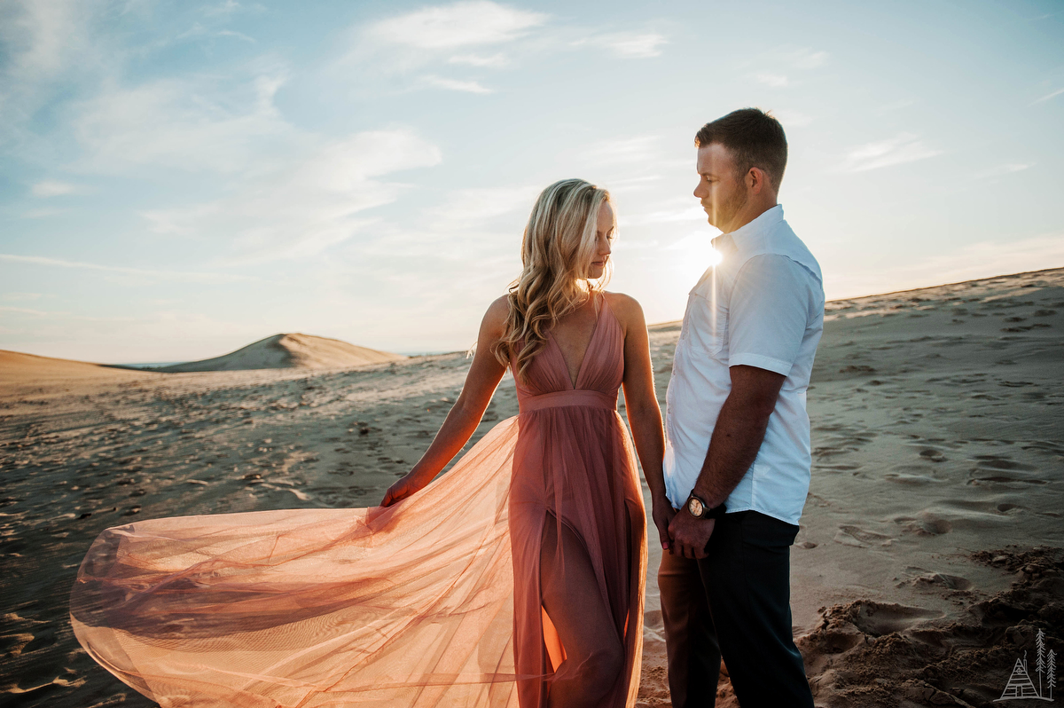 Silver Lake Sand Dune engagement - Kendra Stanley Mills Photography