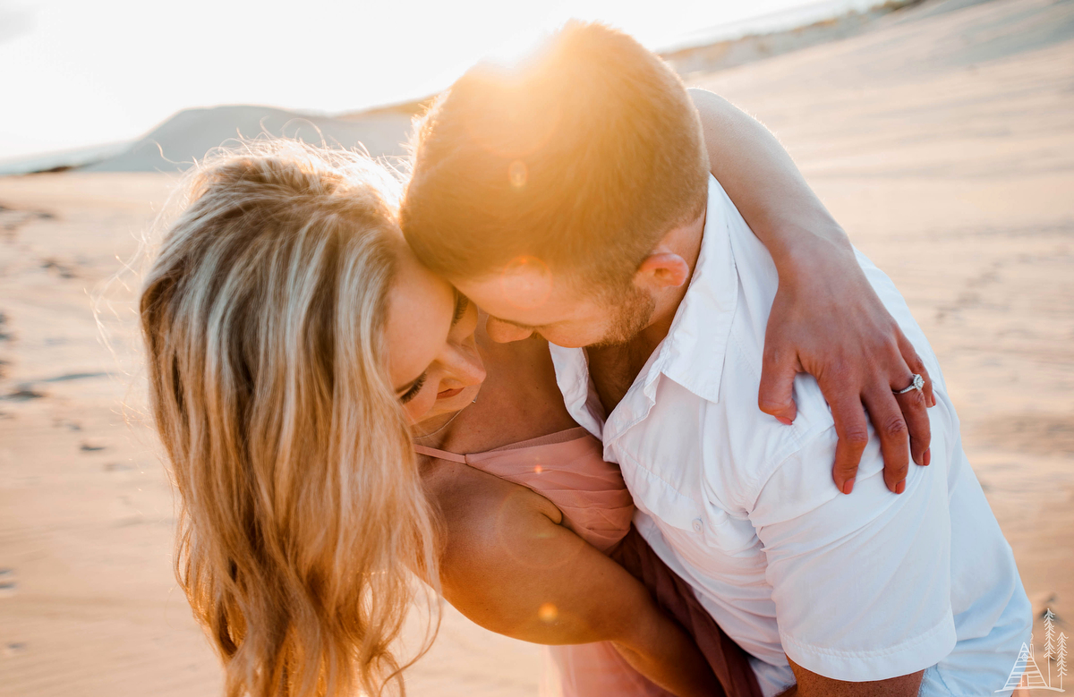 Silver Lake Sand Dune engagement - Kendra Stanley Mills Photography